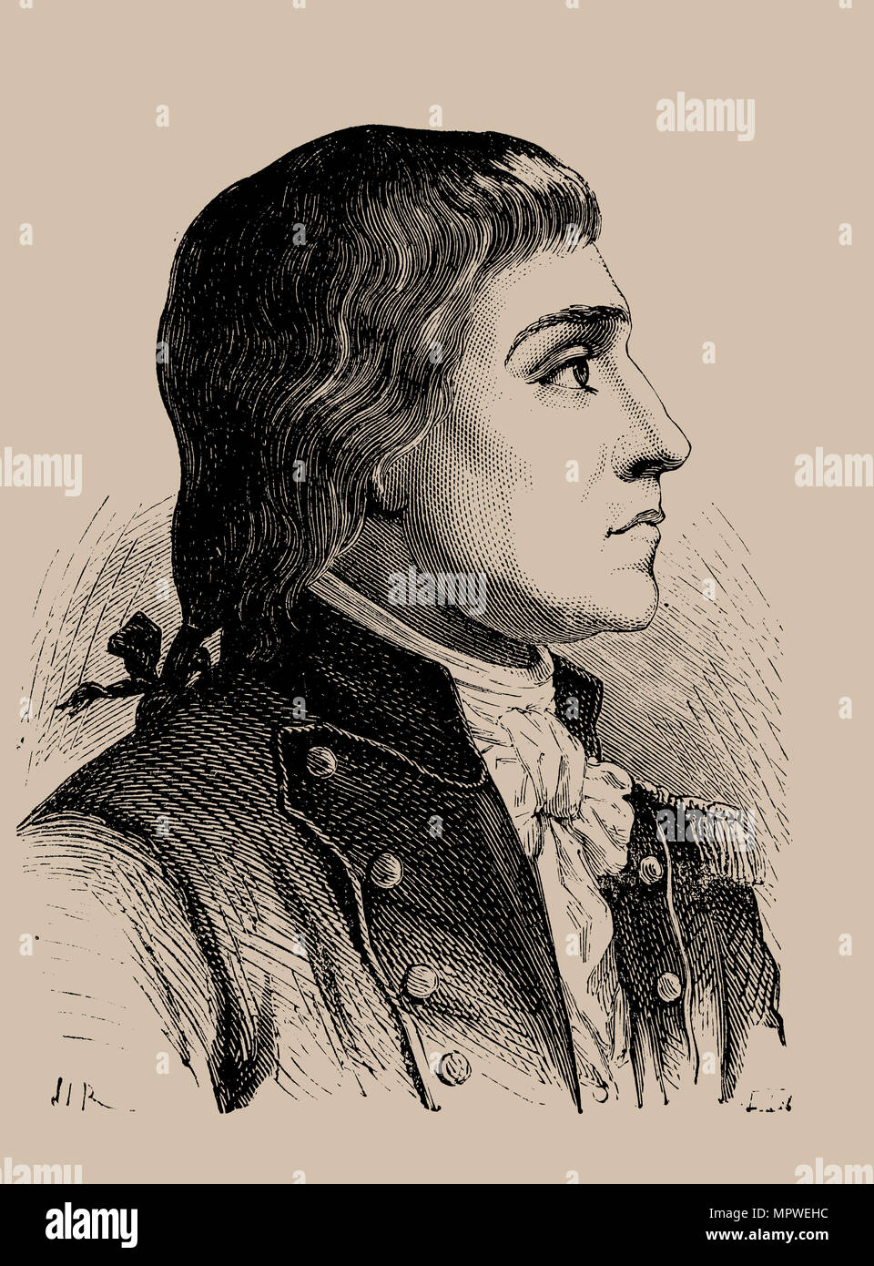 Claude Joseph Rouget de Lisle (1760 bis 1836), 1889. Stockfoto