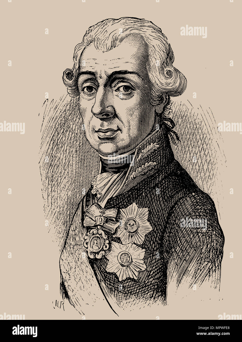 Feldmarschall Fürst Alexander Suworow (1729-1800), 1889. Stockfoto