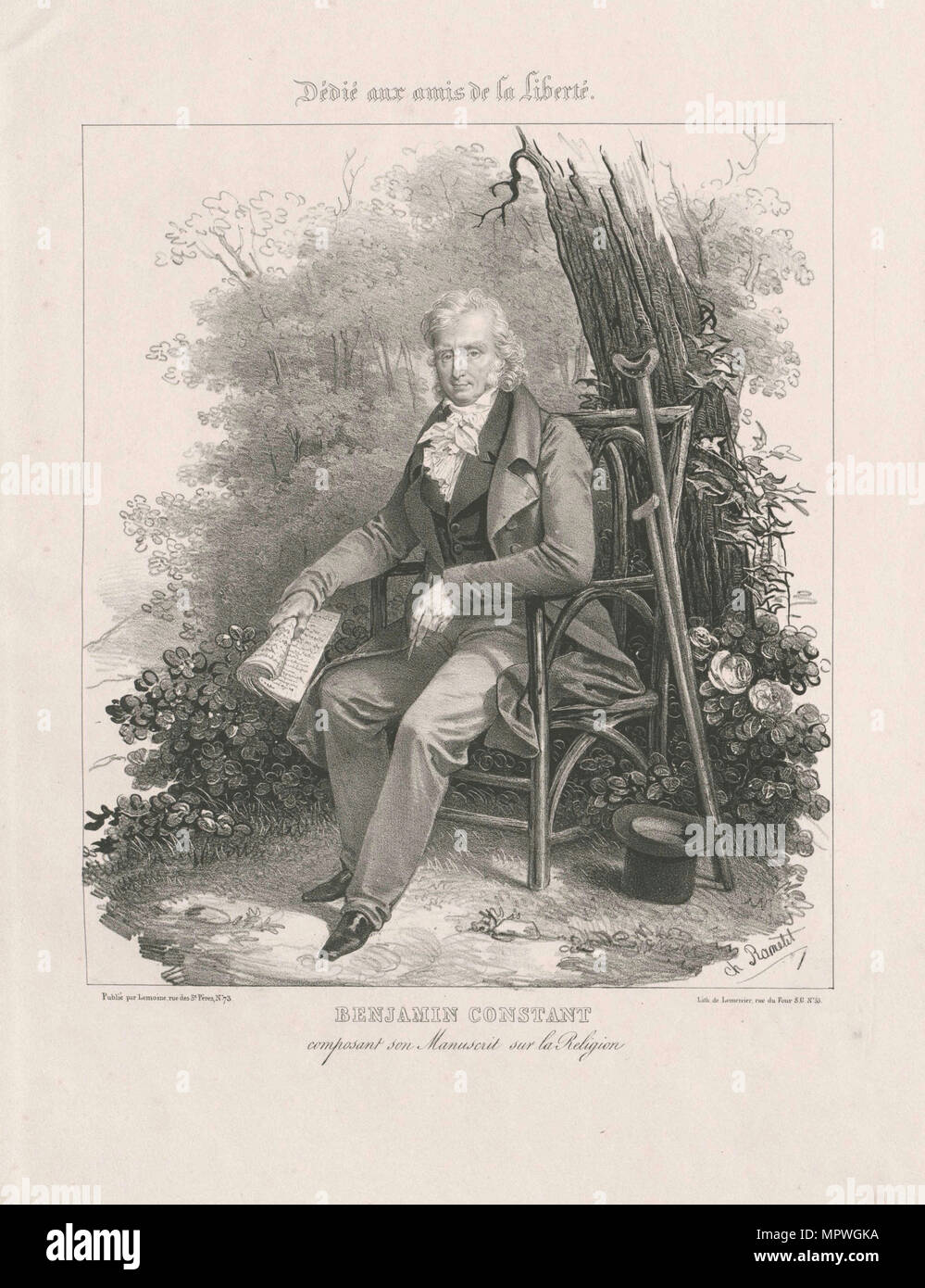 Henri-Benjamin Constant de Rebecque (1767-1830). Stockfoto