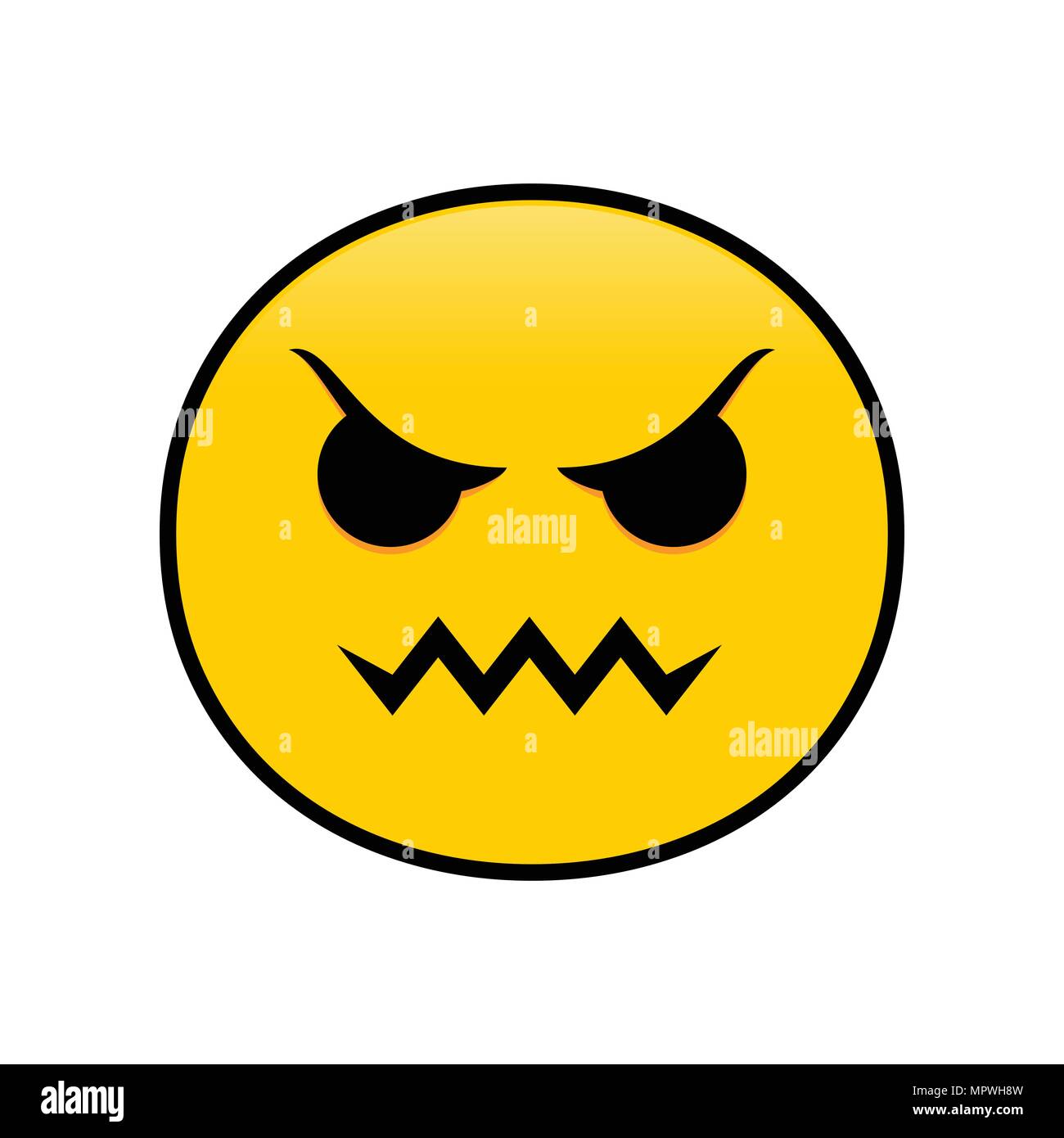 Angryticon wütend Emotion Vektor Symbol Grafik Logo Design Stock Vektor