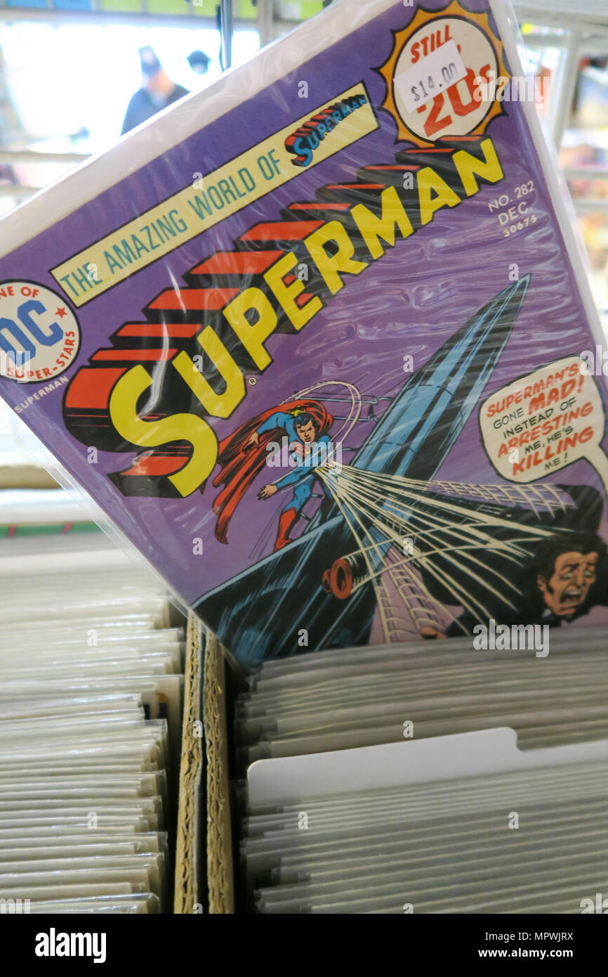 Superman Comic Books, New York, USA Stockfoto