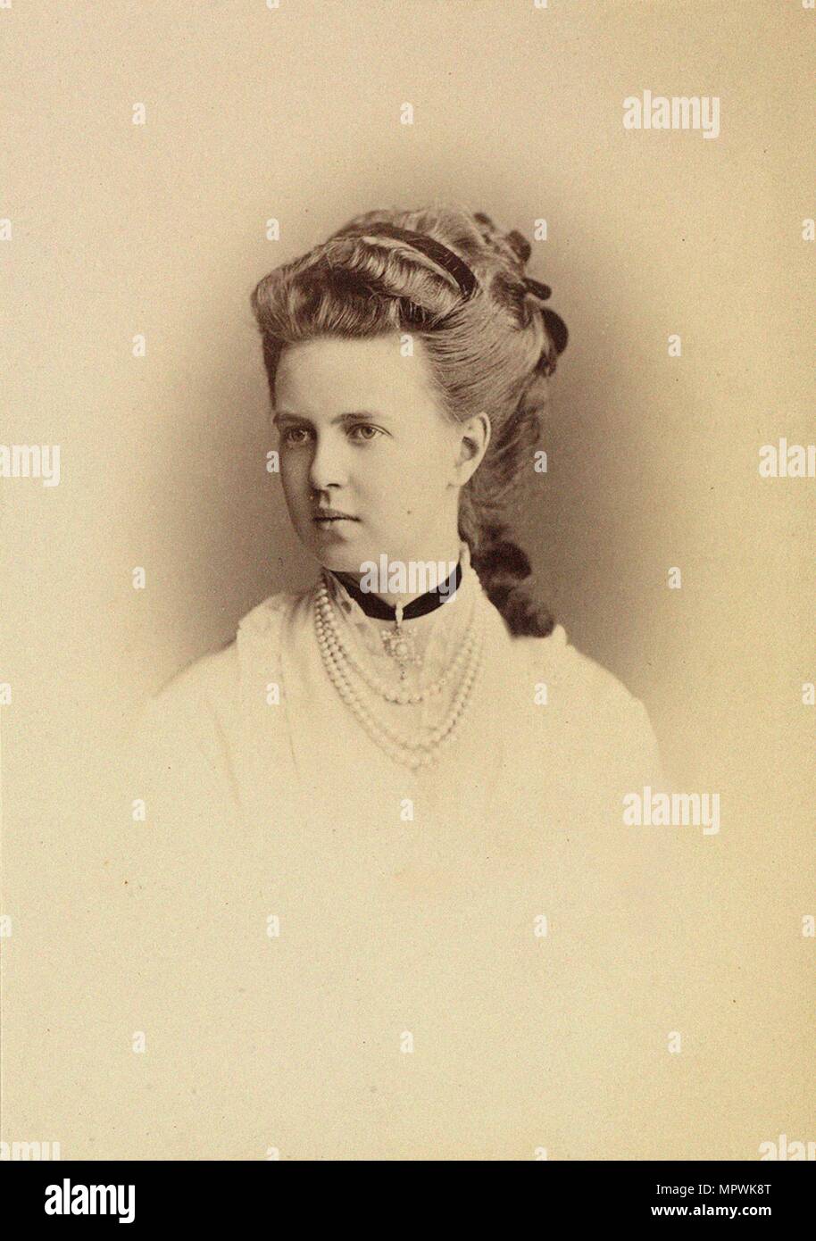 Bildnis der Großfürstin Maria Alexandrowna von Russland (1853-1920), Herzogin von Sachsen-Coburg und Gotha Stockfoto