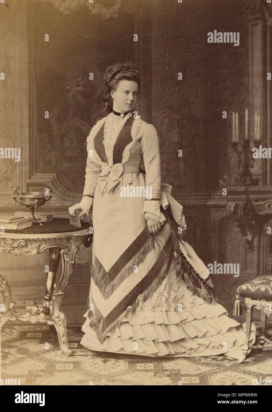 Bildnis der Großfürstin Maria Alexandrowna von Russland (1853-1920), Herzogin von Sachsen-Coburg und Gotha Stockfoto