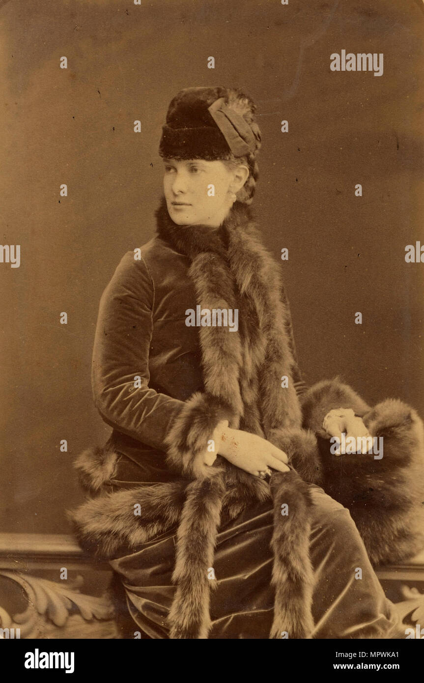 Großherzogin Maria Pawlowna von Russland (1854-1920), C. 1880. Stockfoto