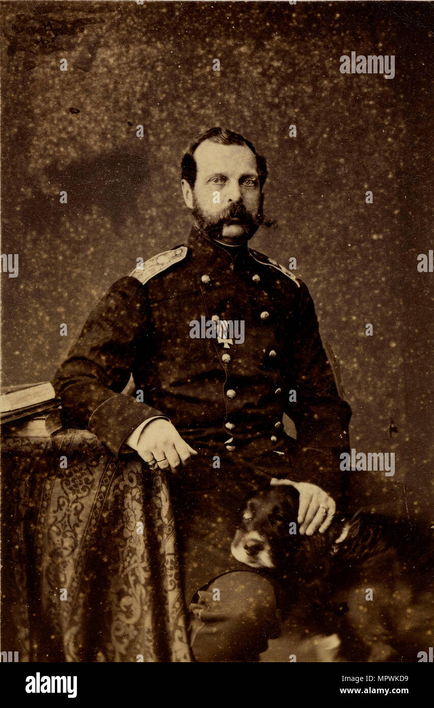 Portrait of emperor alexander ii Fotos und Bildmaterial in hoher