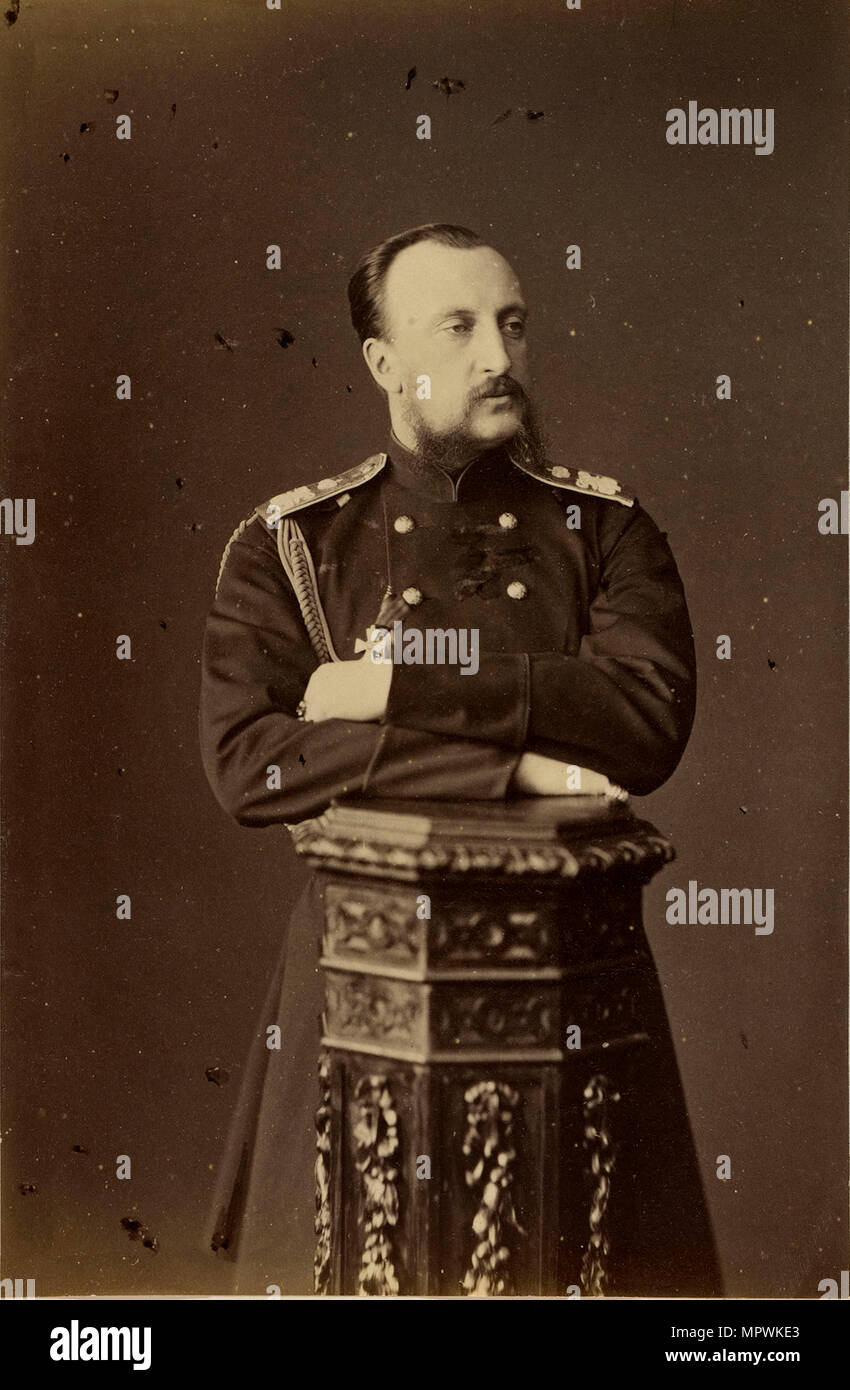 Portrait of Grand Duke Nicholas Nikolaevich (der Ältere) von Russland (1831-1891), 1874. Stockfoto