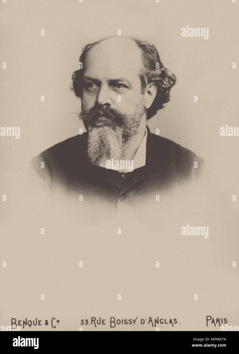Porträt des Librettisten Louis Gallet (1835-1898), 1892. Stockfoto