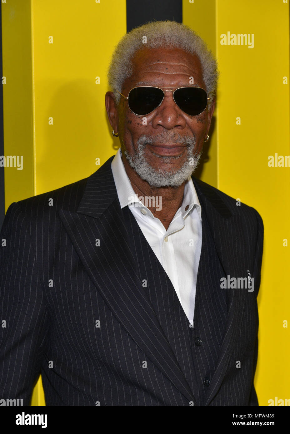 Morgan Freeman besucht die 2017 National Geographic weiter vorne am Jazz im Lincoln Center Frederick S. Rose Hall am 19. April 2017 in New York Cit Stockfoto