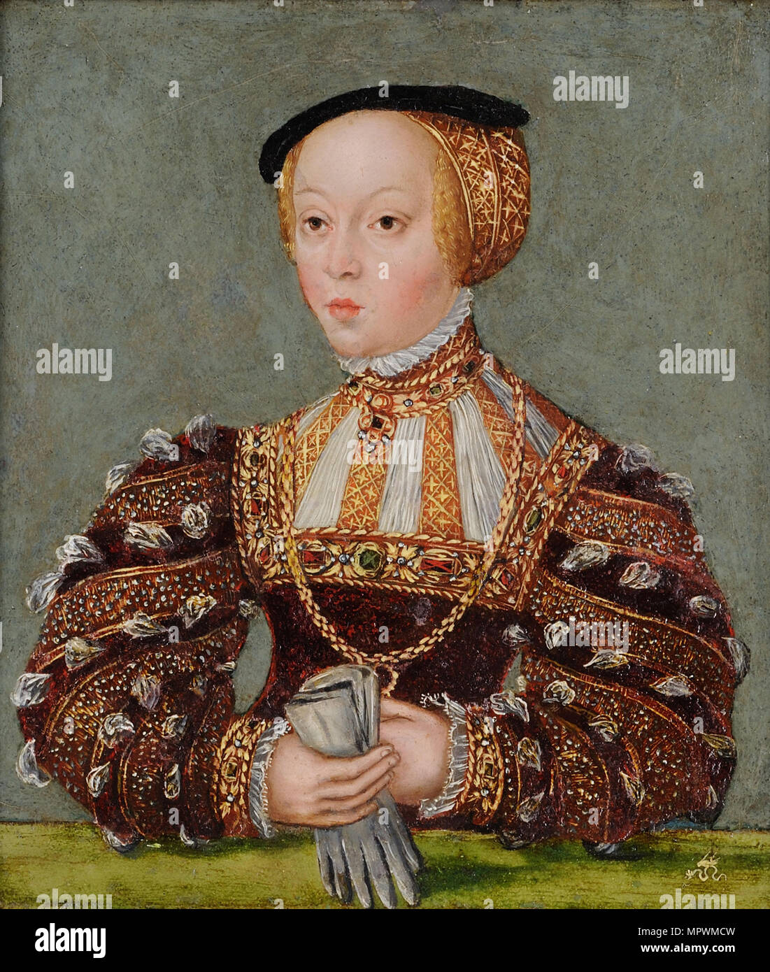 Portrait von Elisabeth von Österreich (1526-1545), Königin von Polen, C. 1565. Stockfoto