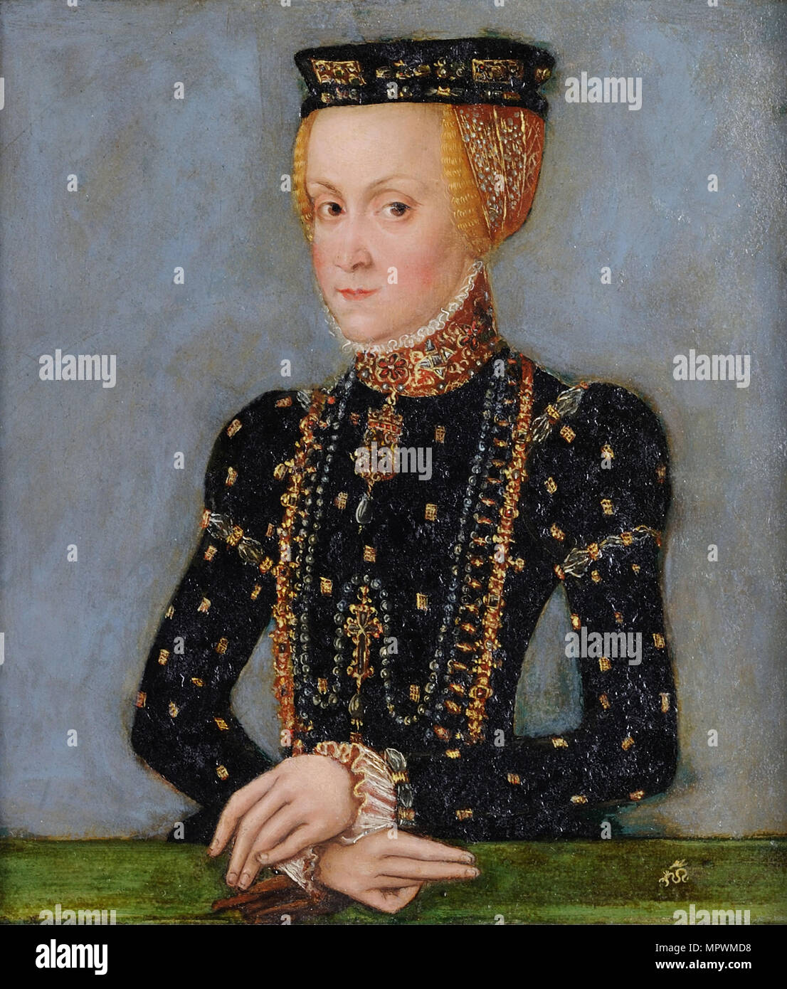 Portrait von Anna Jagiellonen- (1523-1596), Königin von Polen, C. 1565. Stockfoto