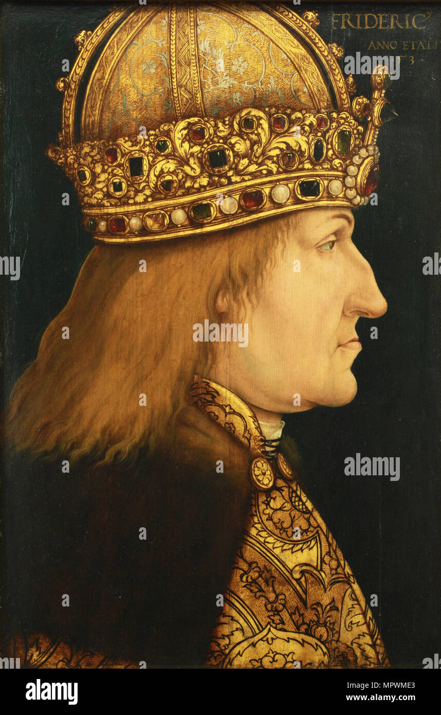 Porträt von Friedrich III (1415-1493), Kaiser des Heiligen Römischen Reiches, C. 1510. Stockfoto