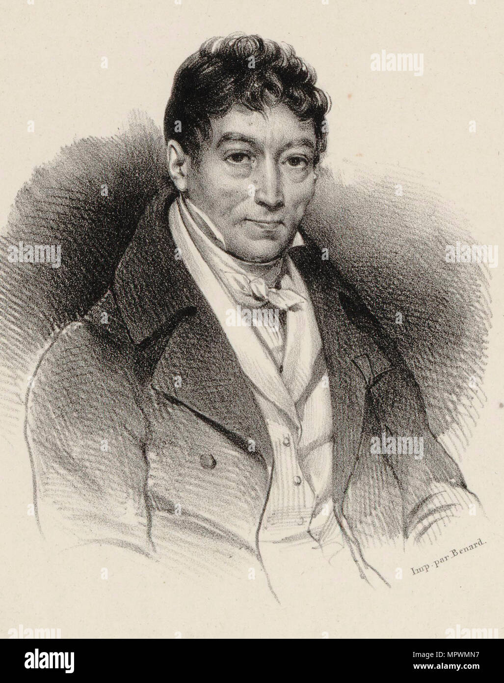 Portrait des Komponisten Louis Adam (1758-1848), 1834. Stockfoto