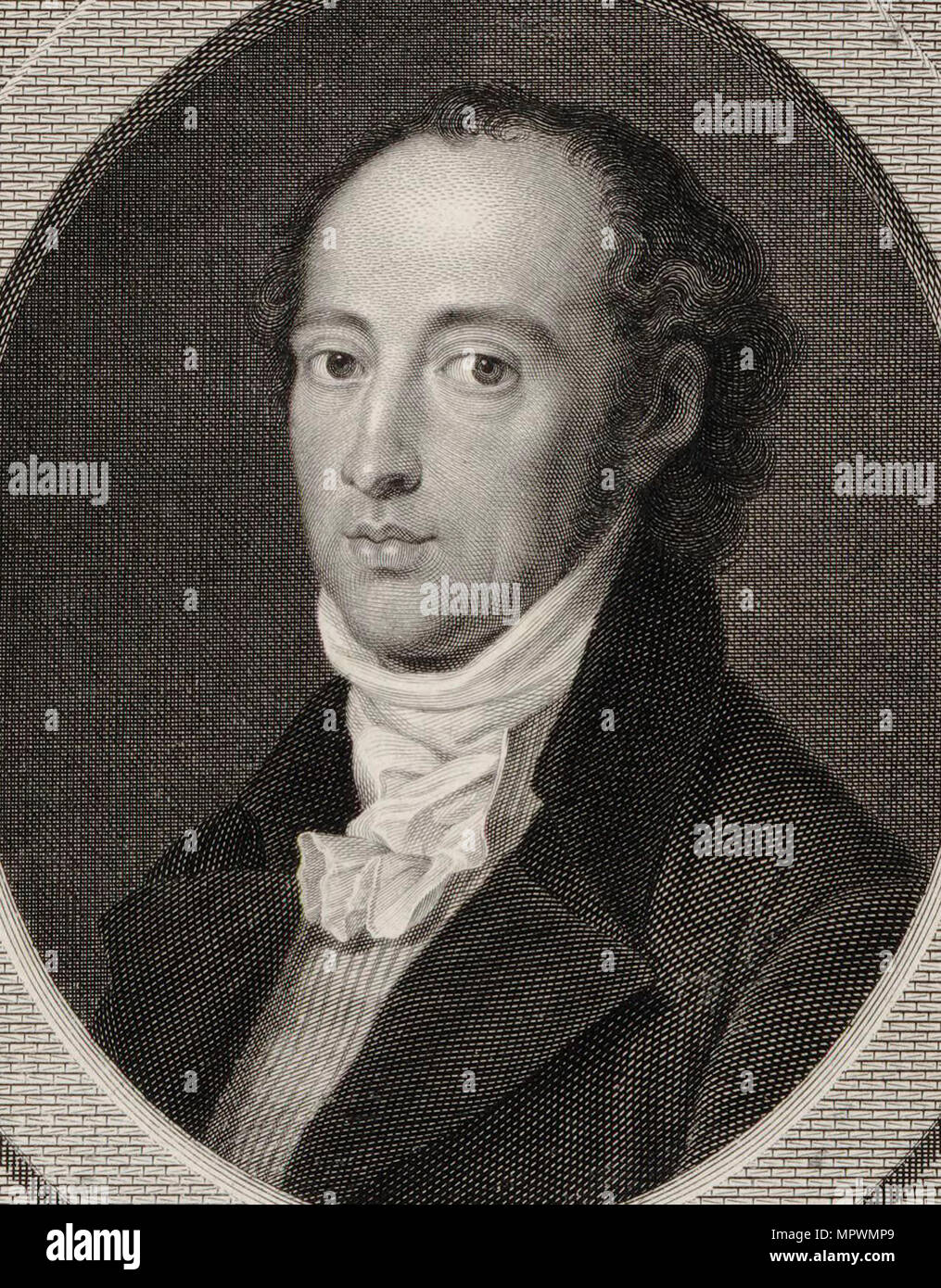 Portrait des Komponisten Johann Anton André (1775-1842), 1800. Stockfoto