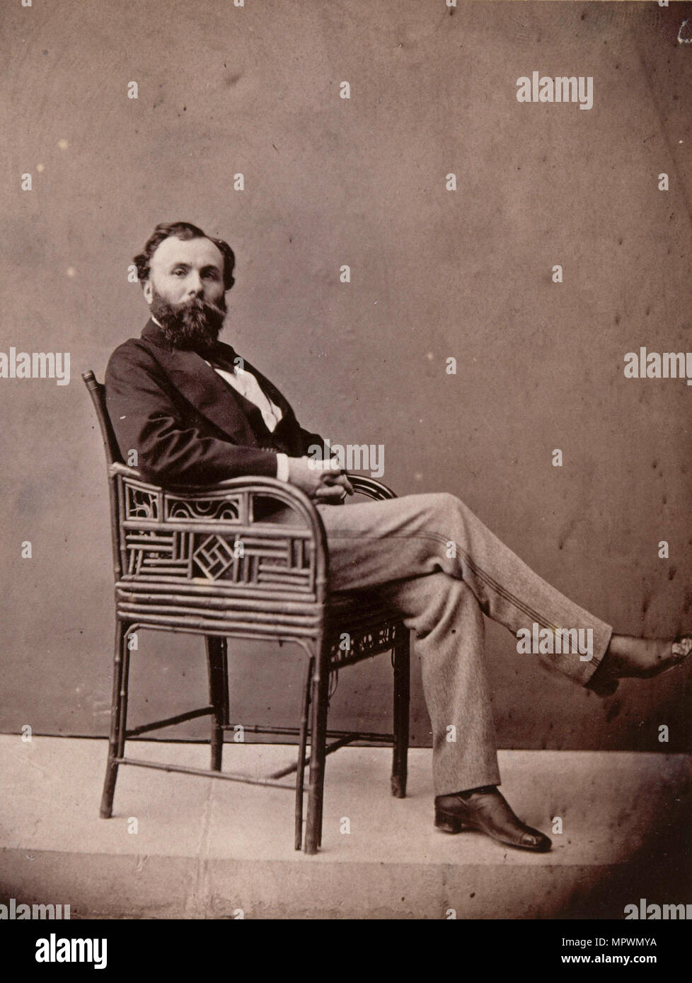 Porträt von Gustave Moreau (1826-1898), 1876. Stockfoto