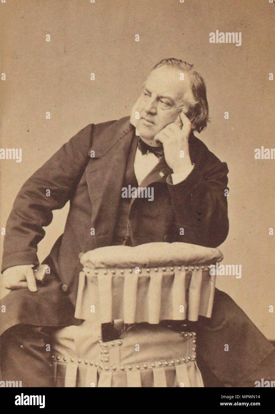 Portrait des Komponisten Louis Clapisson (1808-1866). Stockfoto