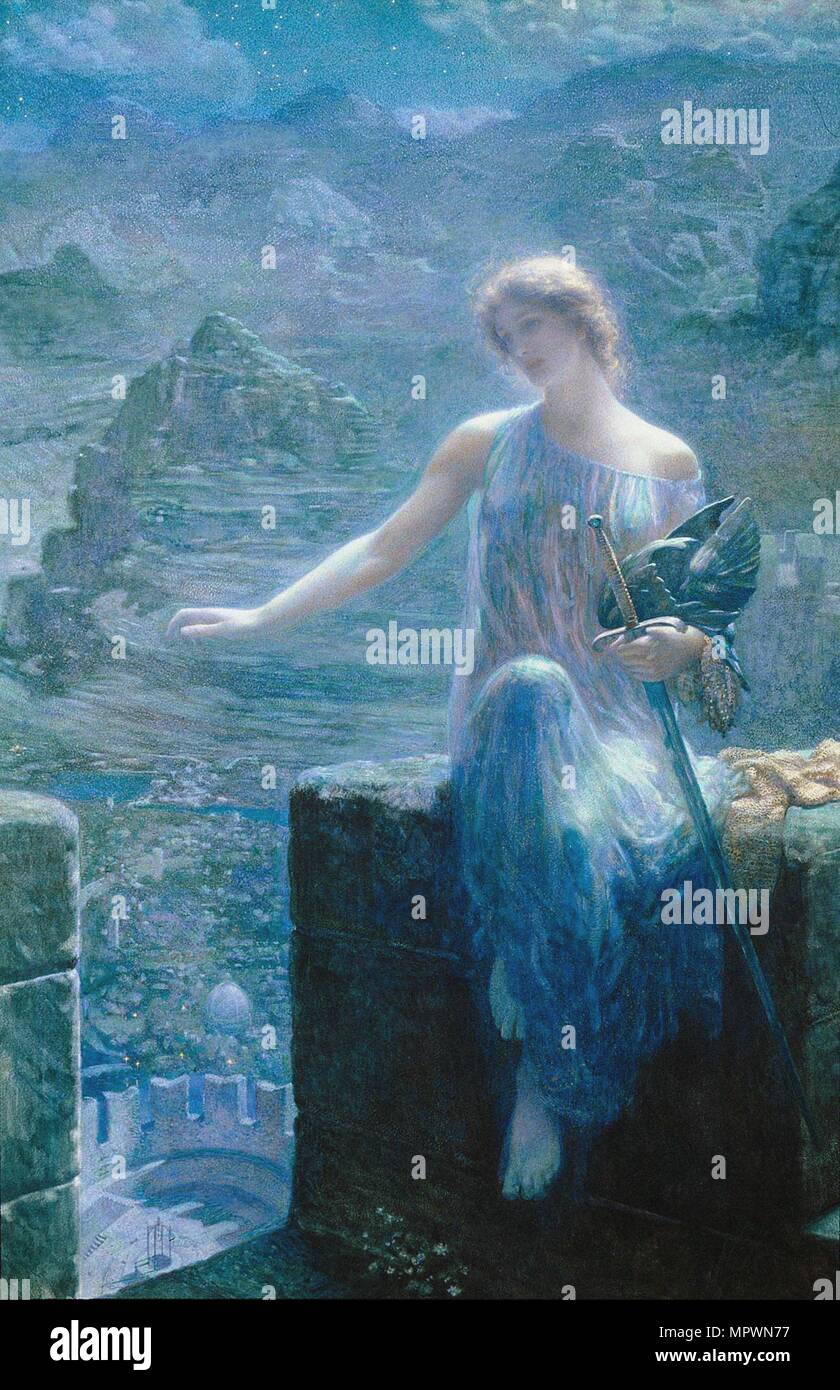 Der Valkyre Vigil, 1906. Stockfoto