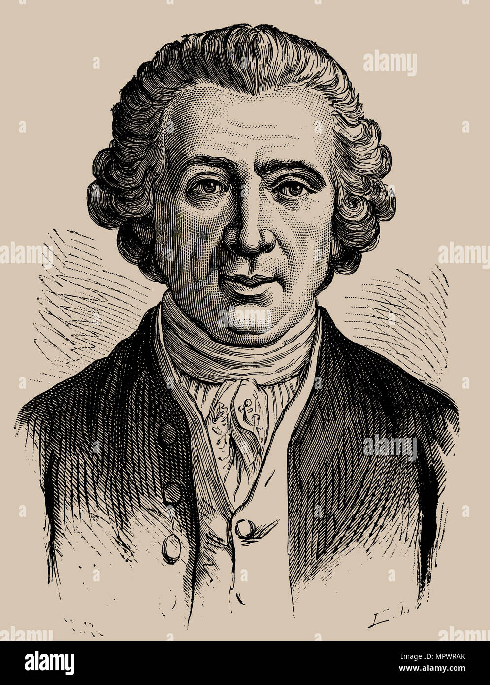 Louis-Jean-Marie Daubenton (1716-1799), 1889. Stockfoto