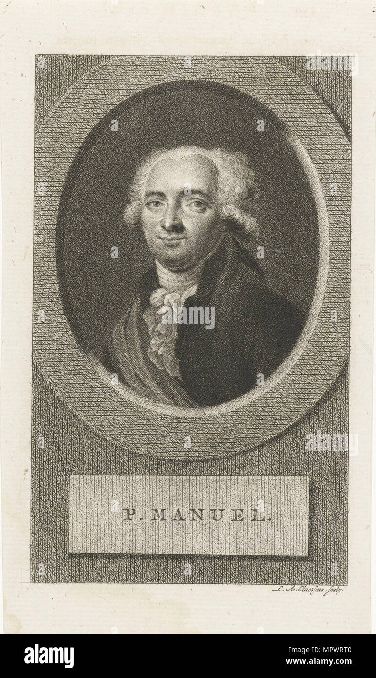 Pierre-Louis Manuel (1751-1793), 1790. Stockfoto