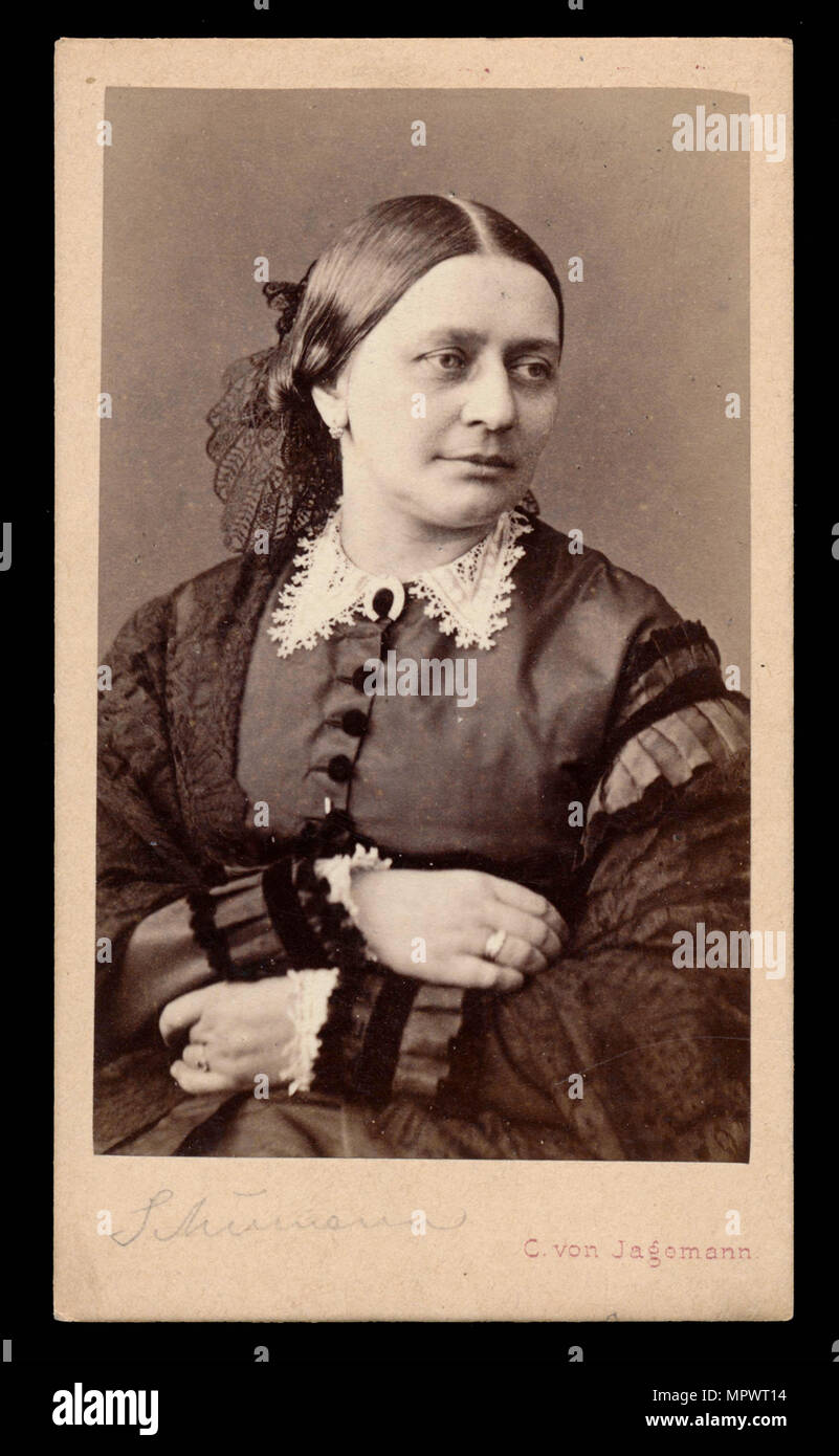Portrait von Clara Schumann (1819-1896), 1866. Stockfoto