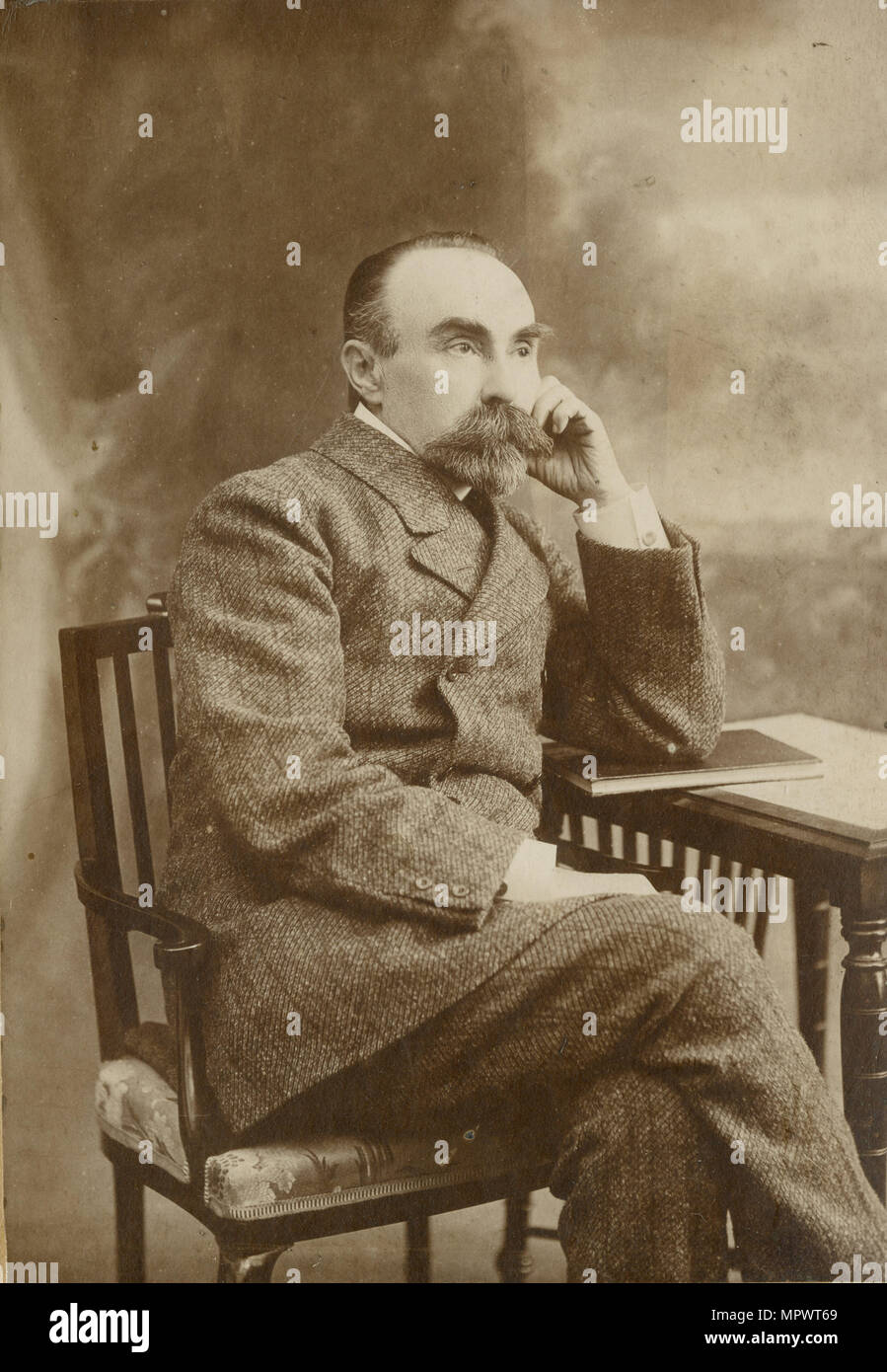 Portrait von Georgi Walentinowitsch Plechanow (1856-1918). Stockfoto