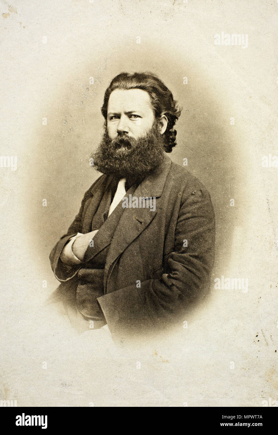 Portrait von Henrik Ibsen (1828-1906), ca 1863. Stockfoto
