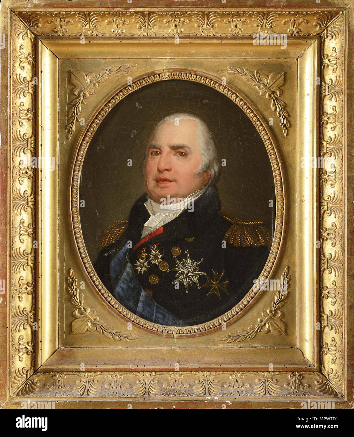 Portrait von Louis XVIII (1755-1824), 1810. Stockfoto