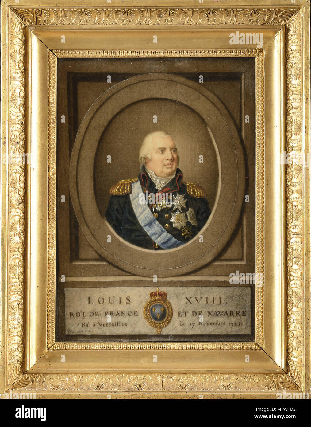 Portrait von Louis XVIII (1755-1824), 1815. Stockfoto