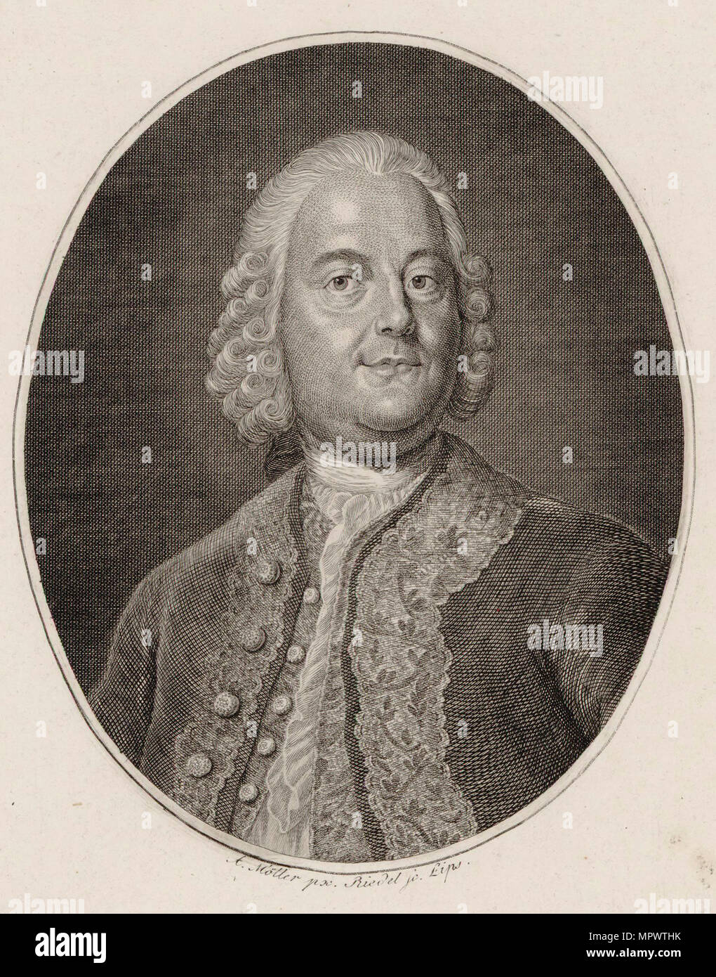Portrait der Komponist und Sänger Carl Heinrich Graun (17041759), 1820