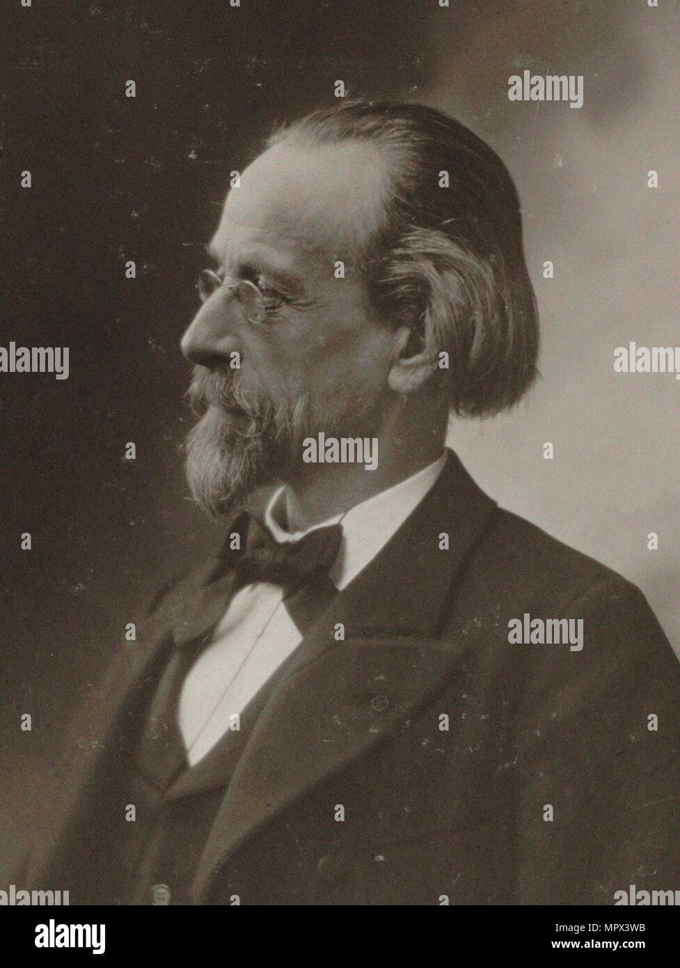 Portrait des Komponisten Louis Albert Bourgault-Ducoudray (1840-1910). Stockfoto