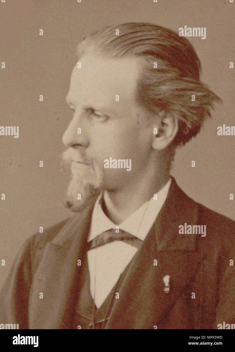 Portrait des Komponisten Louis Albert Bourgault-Ducoudray (1840-1910), 1888. Stockfoto