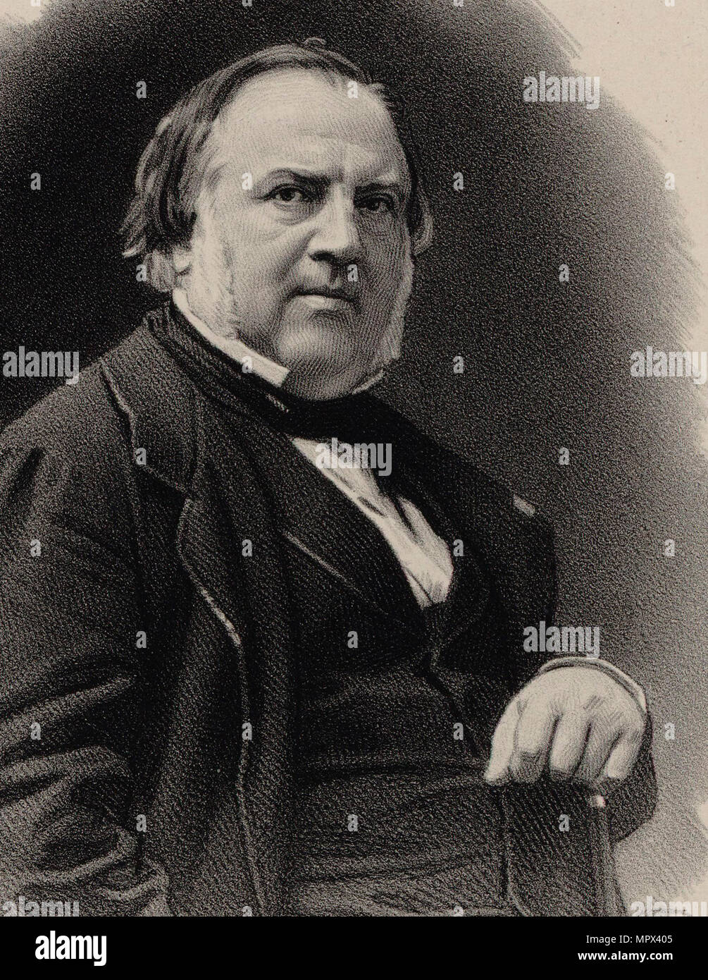 Portrait des Komponisten Antoine-Louis Clapisson (1808-1866), 1862. Stockfoto