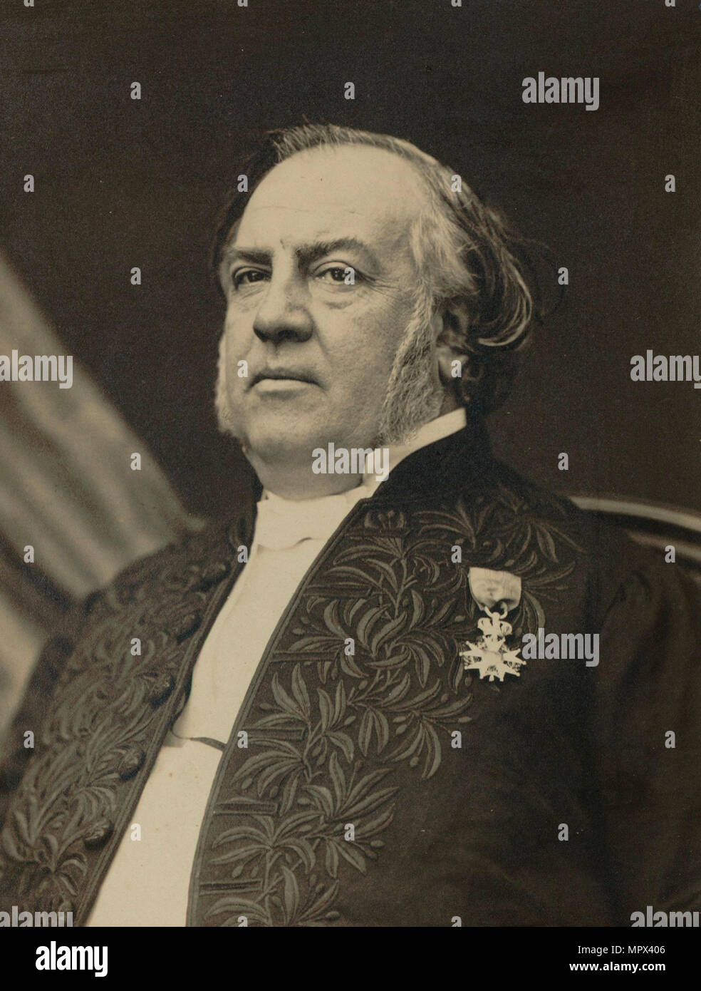 Portrait des Komponisten Antoine-Louis Clapisson (1808-1866), 1866. Stockfoto