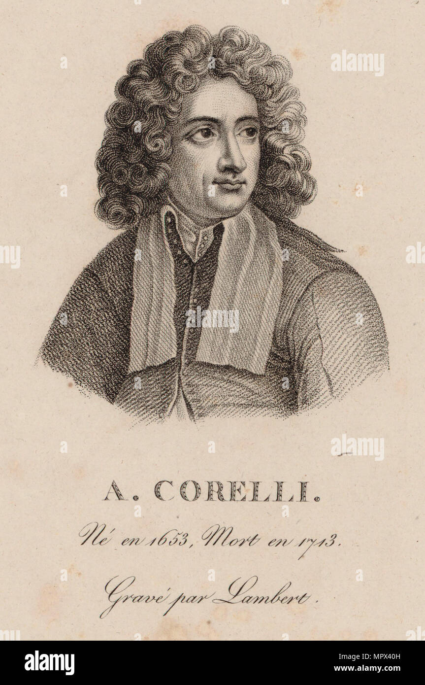 Portrait des Komponisten Arcangelo Corelli (1653-1713). Stockfoto