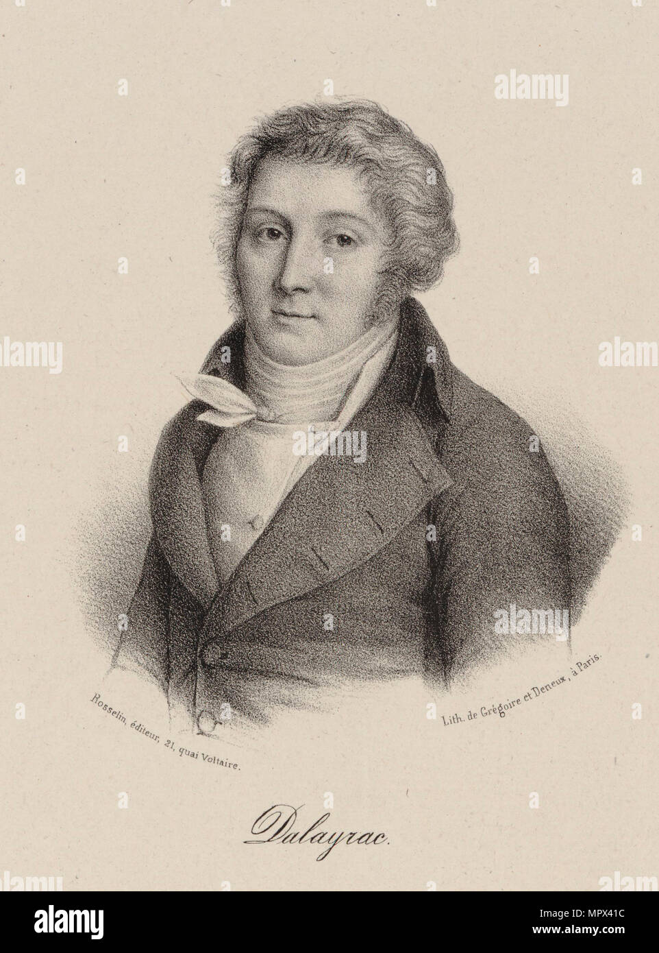 Portrait des Komponisten Nicolas Dalayrac (1753-1809), frühe 19. Cen.. Stockfoto