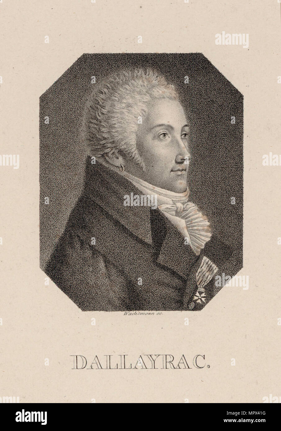 Portrait des Komponisten Nicolas Dalayrac (1753-1809), frühe 19. Cen.. Stockfoto