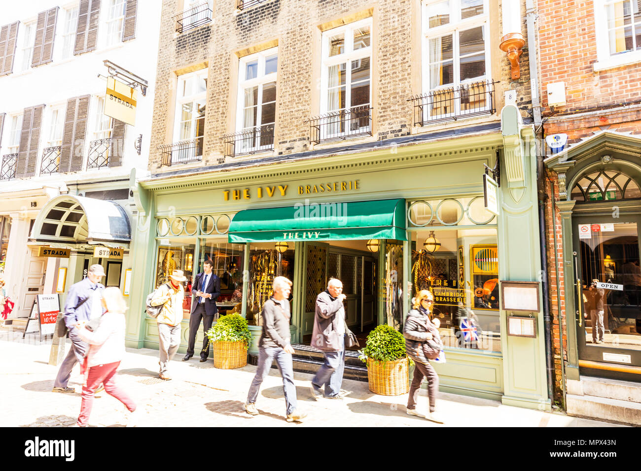 Der Efeu der Efeu Cambridge Cambridge, Brasserie, Trinity Street Cambridge, The Ivy Brasserie, Cambridge Brasserie, die Ivy restaurant Cambridge, Vereinigtes Königreich, Stockfoto