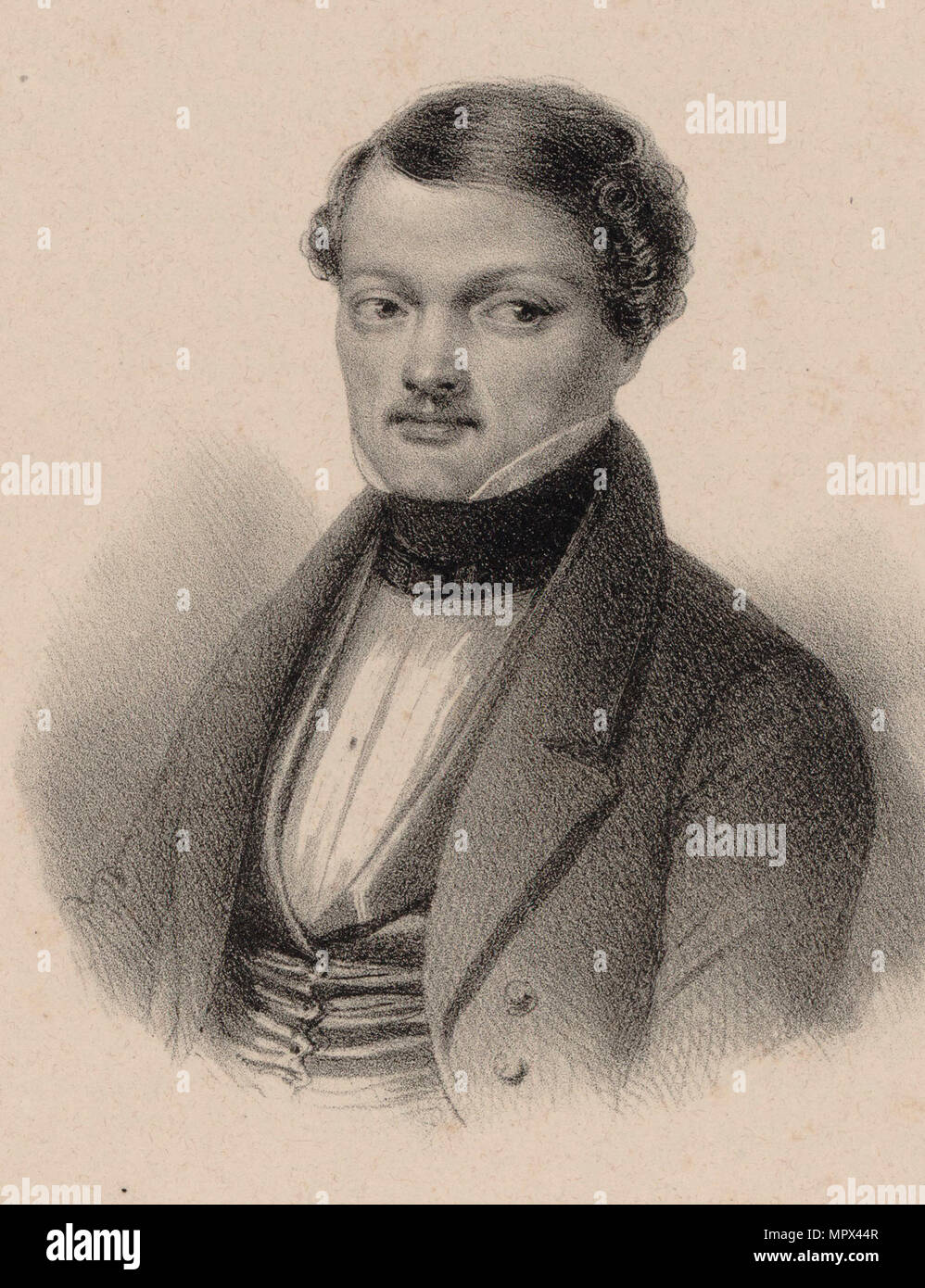 Portrait der Oper Sänger und Komponist Gilbert-Louis Duprez (1806-1896). Stockfoto