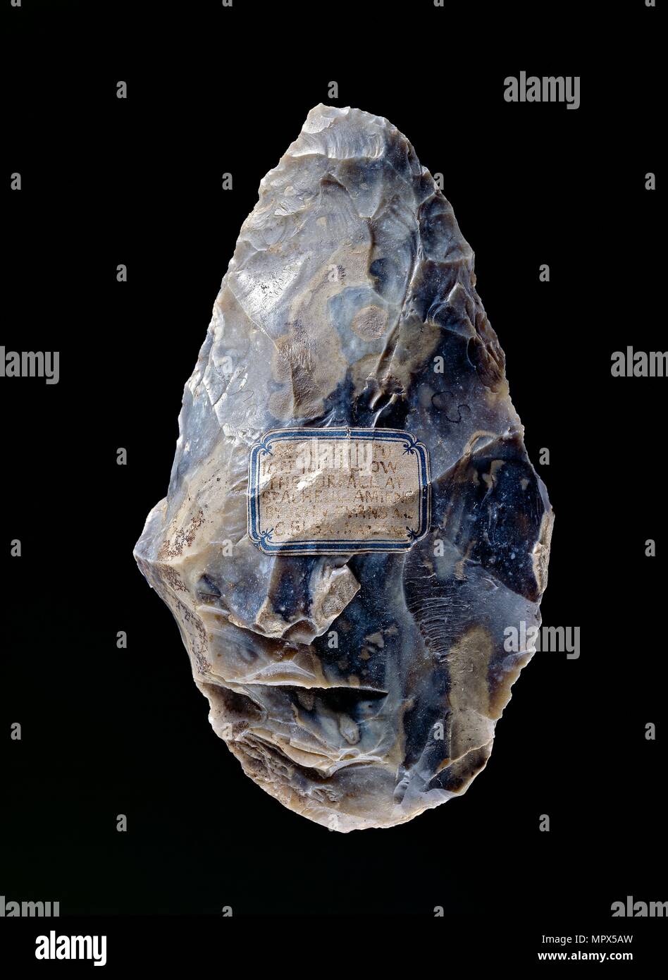 Handaxe, unteren Paläolithikum (Westeuropa), c 800 - C 200 000 BC. Artist: Unbekannt. Stockfoto