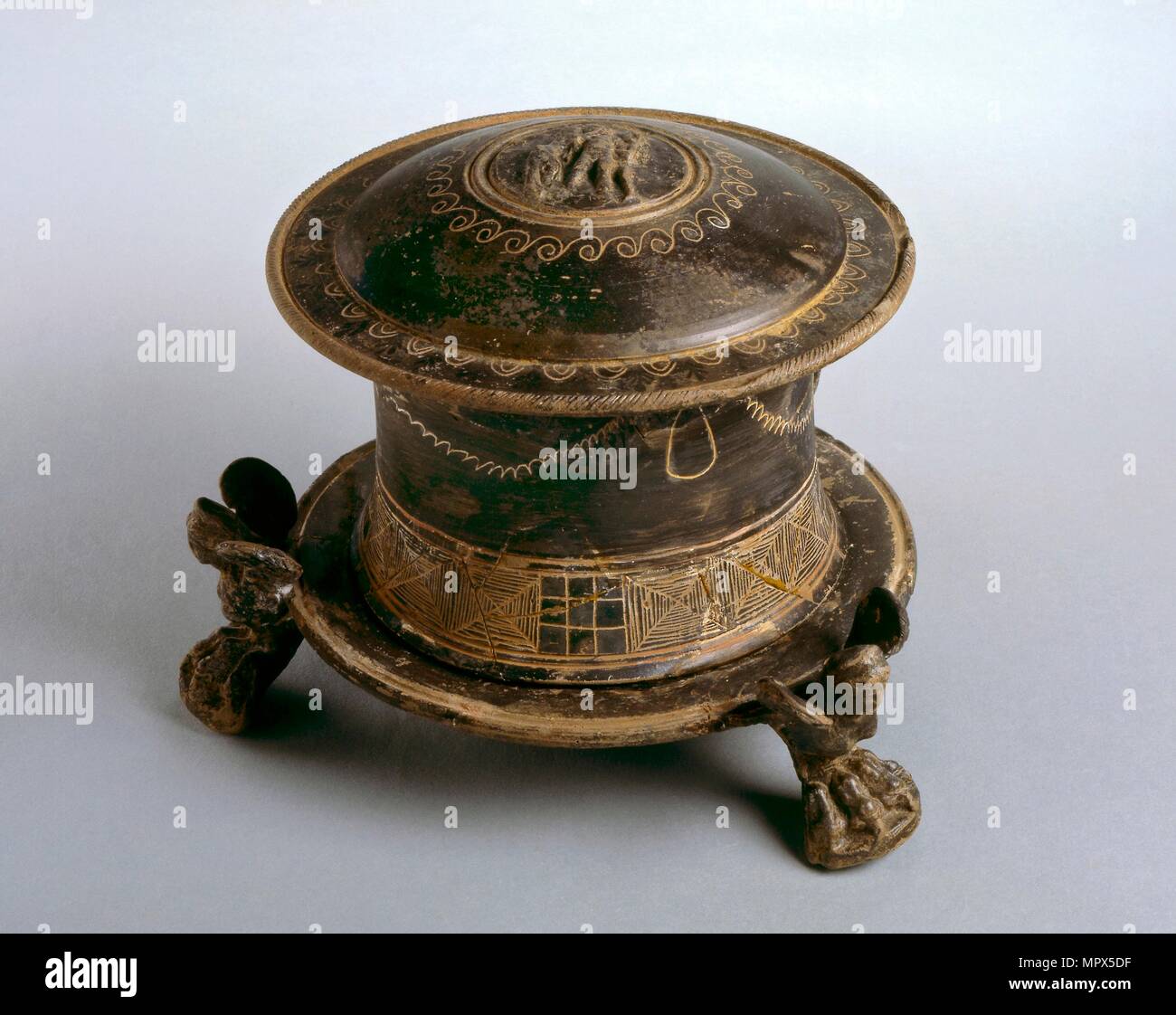 Pyxis, 2. vorchristlichen Jahrhundert. Artist: Unbekannt. Stockfoto