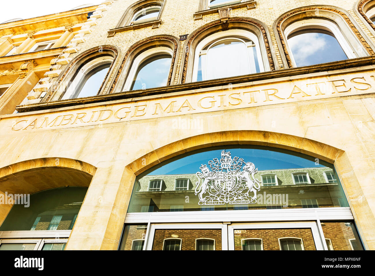 Amtsgericht Cambridge, Cambridge "Richter und Staatsanwälte", Cambridge Richter-gericht Gebäude, Magistrates Court Cambridge, Cambridge Richter-gericht UK Stockfoto