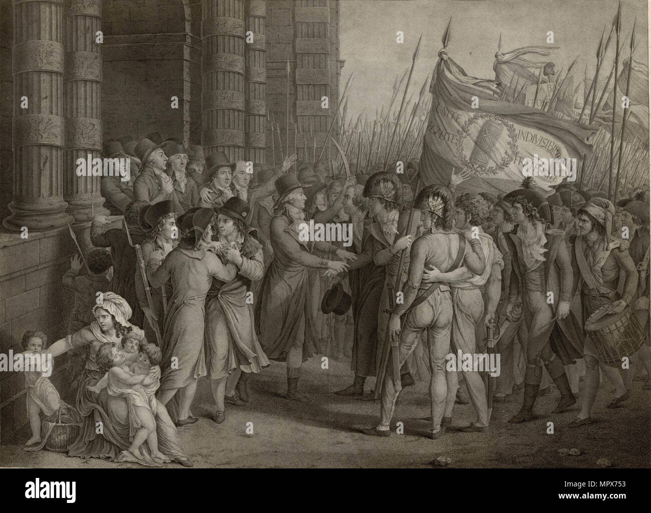 Der Aufstand vom 31. Mai 1793, c. 1800. Stockfoto