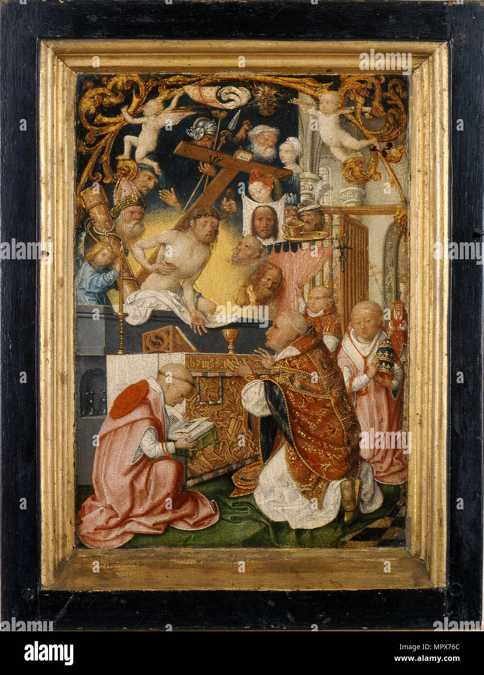 Die Masse der Hl. Gregor der Große, C. 1500. Stockfoto