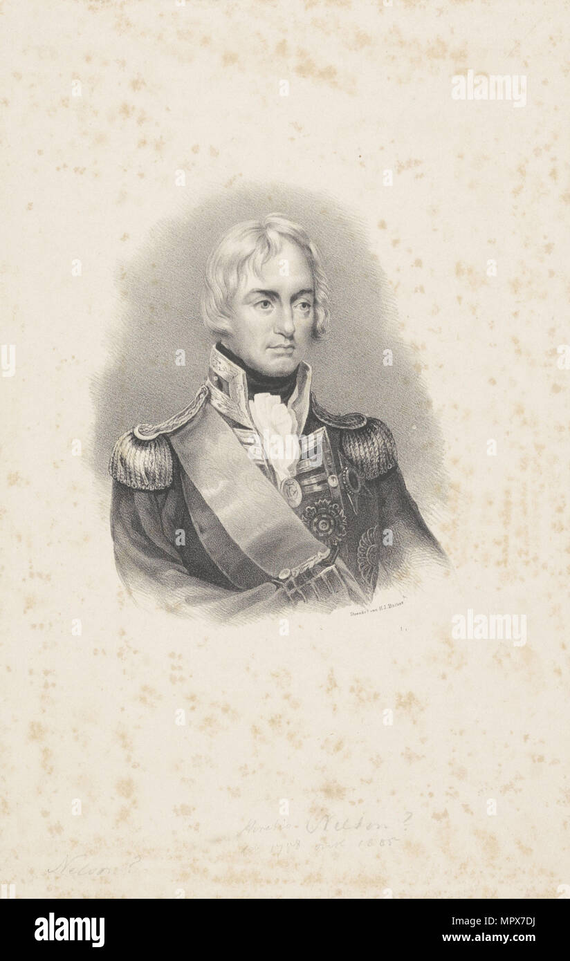 Vizeadmiral Horatio Nelson (1758-1805), 1814. Stockfoto