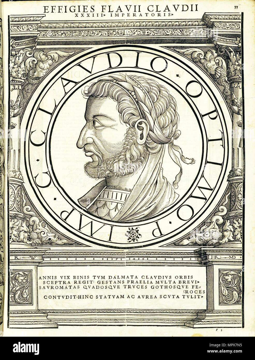 Claudius II (213 - 270 AD), 1559. Stockfoto
