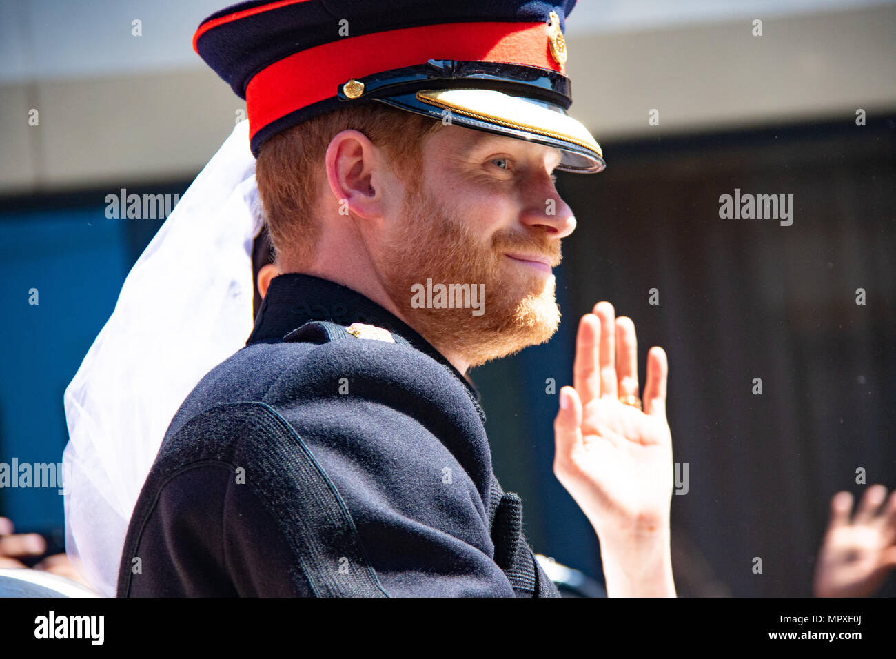 Königliche Hochzeit von Prinz Harry und Meghan Markle Mai 2018 Stockfoto
