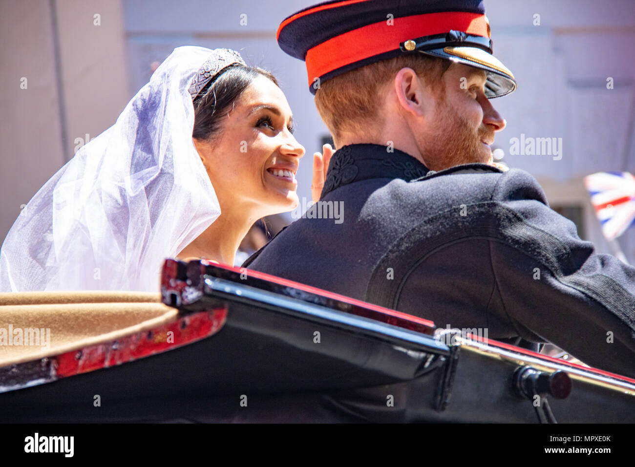 Königliche Hochzeit von Prinz Harry und Meghan Markle Mai 2018 Stockfoto
