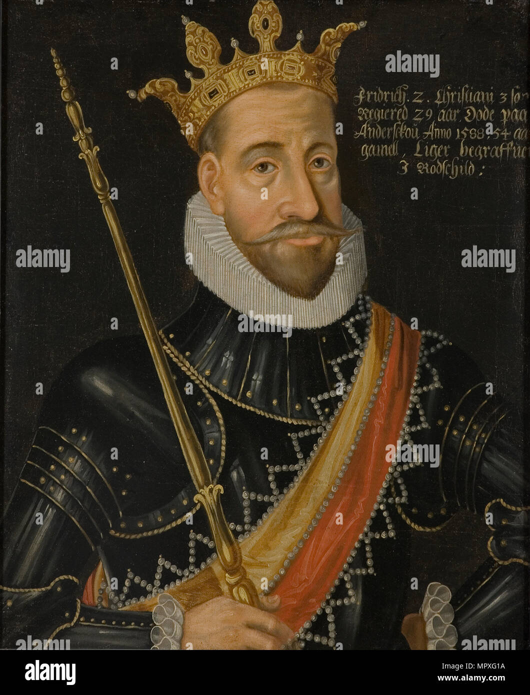 König Friedrich II. von Dänemark (1534-1588). Stockfoto