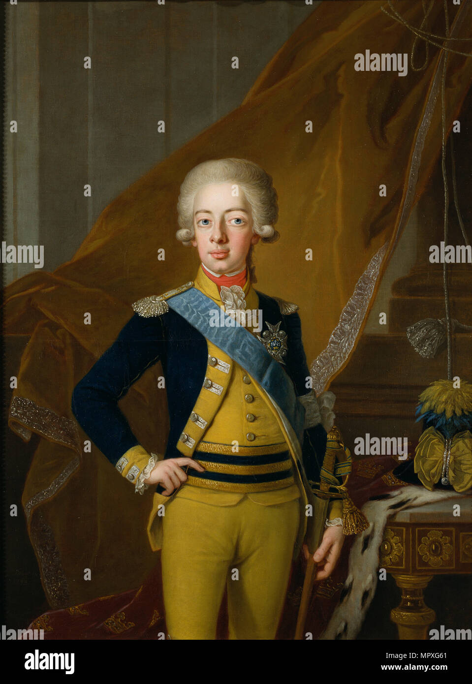 Porträt von Gustav IV. Adolf von Schweden (1778-1837), 1793. Stockfoto