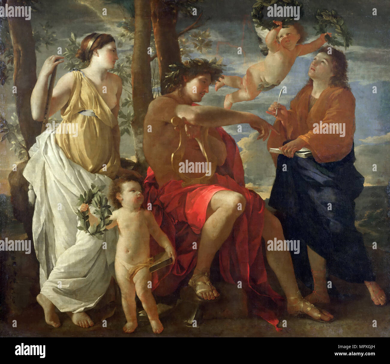 Die Inspiration des Dichters, C. 1629-1630. Stockfoto