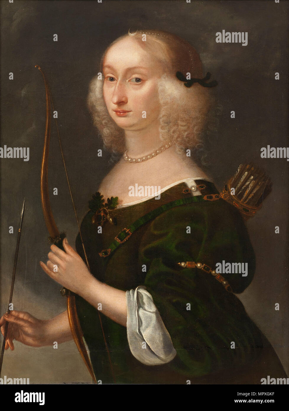 Portrait der Prinzessin Maria Eleonora von Brandenburg (1599-1655), Königin von Schweden. Stockfoto
